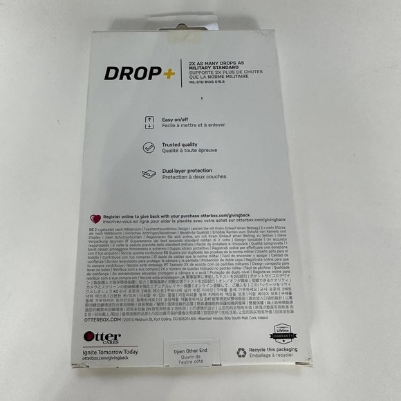 Samsung Galaxy A02s Otterbox Otter Box Black Case Commuter Lite - Picture 2 of 2